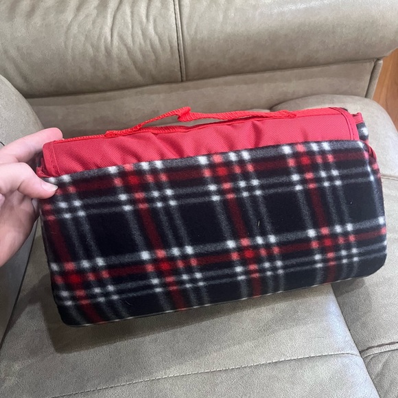 Red Tractor Supply Picnic Blanket - Picture 3 of 10